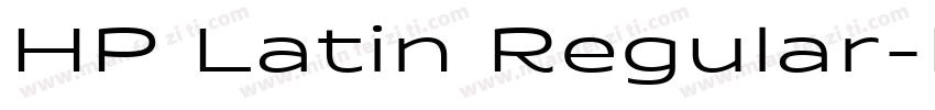 HP Latin Regular字体转换